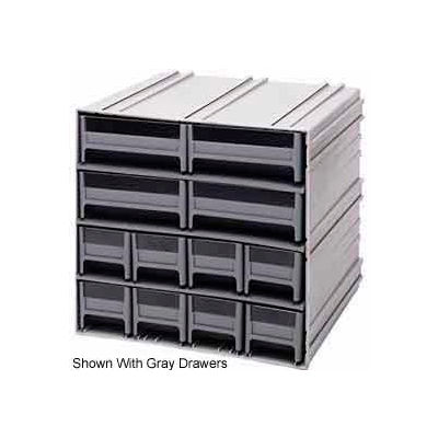 Quantum Interlocking Storage Cabinet QIC-8143 - 11-3/4"Wx11-3/8"Dx11"H - 12 Ivory Drawers