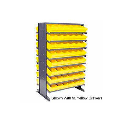 Quantum QPRD-567 Double Sided Rack 24"x36"x60" with 88 Red Euro Drawers