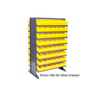 Quantum QPRD-701 Double Sided Rack 24"x36"x60" with 64 Blue Euro Drawers