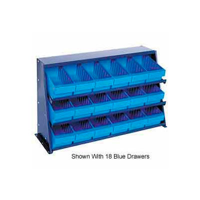 Quantum QPRHA-701 Bench rack 12"x36"x21" with 12 Gray Euro Drawers