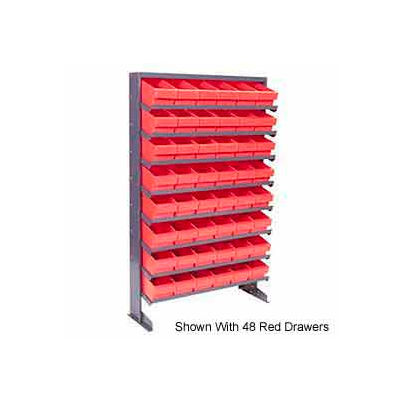 Quantum QPRS-501 Single Sided Rack 12"x36"x60" with 72 Blue Euro Drawers