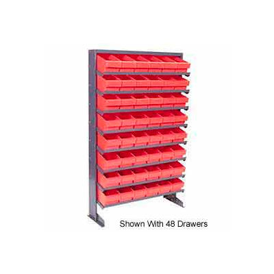 Quantum QPRS-701 Single Sided Rack 12"x36"x60" with 32 Gray Euro Drawers