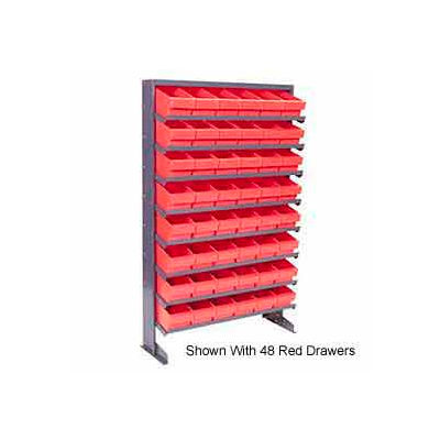 Quantum QPRS-801 Single Sided Rack 12"x36"x60" with 24 Gray Euro Drawers