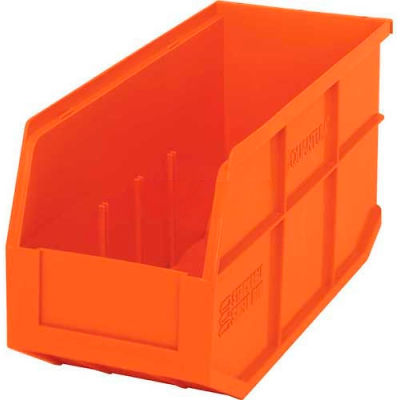 bin orange shelf bins quantum plastic hanging stacking storage stackable pkg qty totes containers globalindustrial hang stack