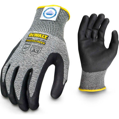 DeWalt® Cut Resistant Glove, Foam Nitrile Palm, Gray/Black, L, 1 Pair DPGD809L - Pkg Qty 12