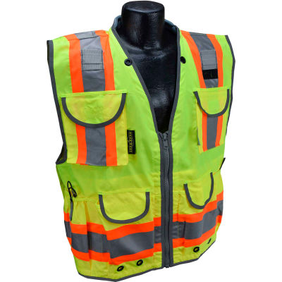 Radians® Type R Class 2 Heavy Duty Engineer Vest, Orange, 5XL, SV55-2ZOD-5X
