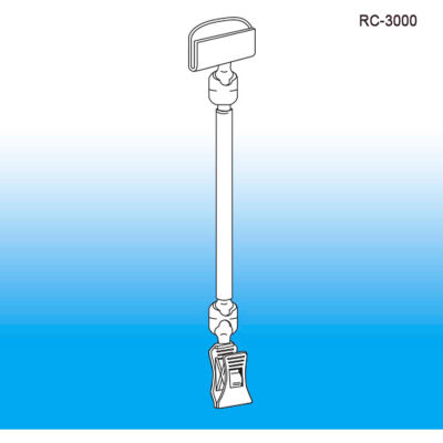 Roto Clip Extenda Sign Holder, 7-1/2"L - Pkg Qty 25