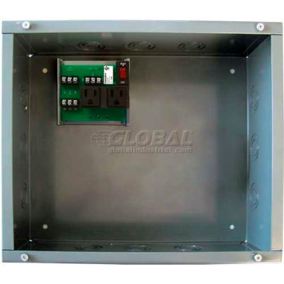 RIB® Enclosed UPS Interface Board PSH2RB10, 10A Switch/Breaker, 120VAC
