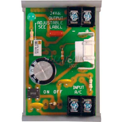 RIB® DC Power Supply PSMN24DA, Non-Isolated, Linear, 24VAC To 1.5-28VDC, Adj. Output, Switch