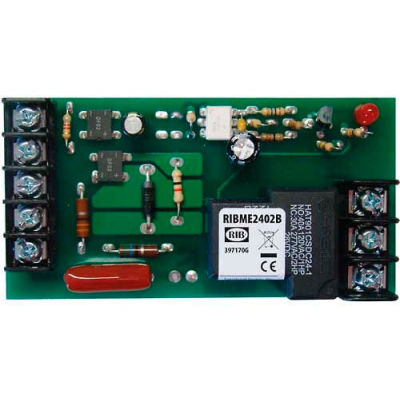 RIB® Panel Relay RIBME2402B, 4"x2.05", 20A, SPDT, 24VAC/DC/208-277VAC Power, 5-30VAC/DC Control