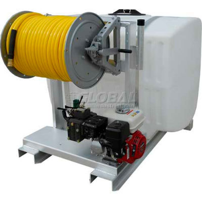 300 Gallon Skid Sprayer, 13Hp / K75 Pump, 300' of 1/2" Hose, Electric Reel