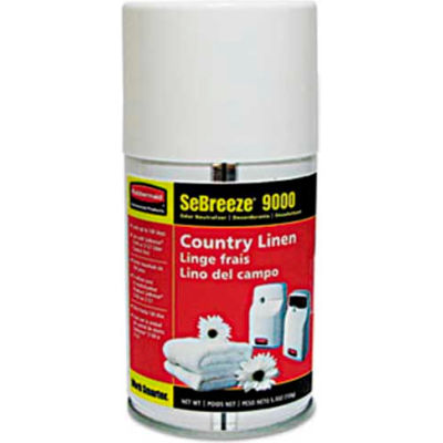 Sebreeze® 9000 Series Country Linen Odor Neutralizers, 5.3 Oz. Aerosol 4/Case - RCP5159