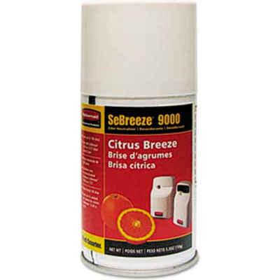 Sebreeze® 9000 Series Citrus Breeze Odor Neutralizer, Aerosol Can 4/Case - RCP516000