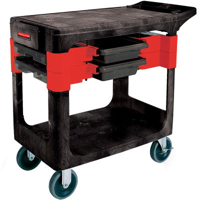 Rubbermaid® 6180 Black Trades Cart