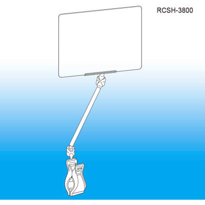 Roto Clip Extenda Print Protector / Signholder / 5-1/2"L x 3-1/2"W - Pkg Qty 25