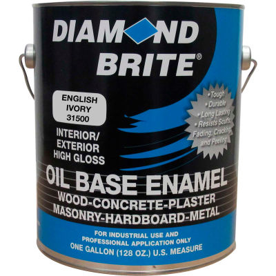 Diamond Brite Oil Enamel Paint, English Ivory Gallon Pail 1/Case - 31500-1