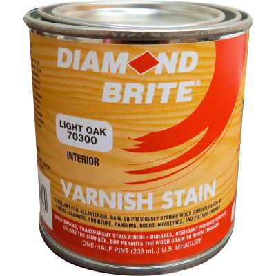Diamond Brite Oil Varnish Stain Paint, Light Oak 8 Oz. Pail 6/Case - 70300-6