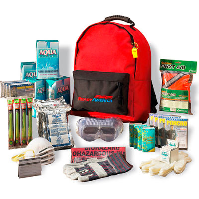 Ready America® Grab 'N Go 3 Day Essential Emergency Kit, 70380, 4 Person Backpack