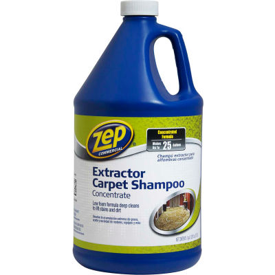 Zep® Commercial Extractor Carpet Shampoo Concentrate, Gallon Bottle, 4 Bottles - ZUCEC128