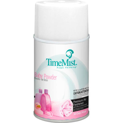 TimeMist® Premium Metered Air Care Refills, Baby Powder - 6.6 oz. Can, 12 Cans/Case - 1042686