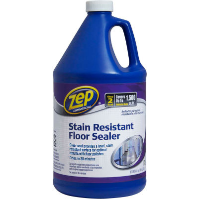 Zep® Stain-Resistant Floor Sealer, Gallon Bottle, 4 Bottles - ZUFSLR128
