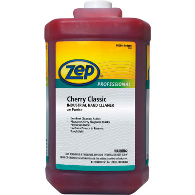 Zep Professional Cherry Classic Industrial Hand Cleaner W/ Pumice, 4 Gal. Bottles - 1046473