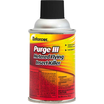Enforcer® Purge III Metered Flying Insect Killer, 6.4 oz. Aerosol Spray, 12 Cans - EPRGFIK7