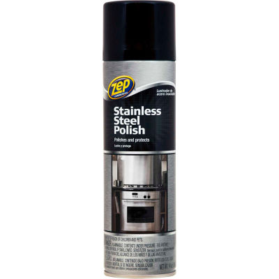 Zep® Stainless Steel Polish, 14 oz. Aerosol Can, 4 Cans - ZUSSTL144