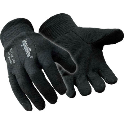 Insulated Jersey Glove, Black - Large - Pkg Qty 12