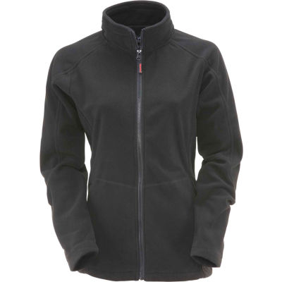 RefrigiWear Women's Fleece Jacket, Black, 30°F Comfort Rating, 4XL