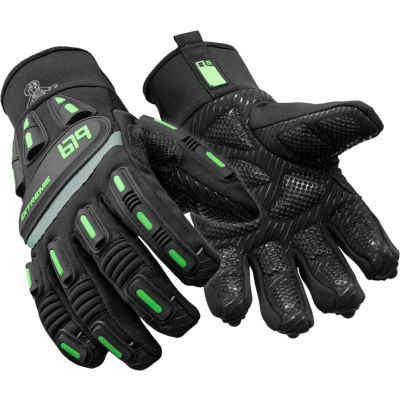RefrigiWear® Exteme Freezer Glove, Black, -30° Comfort Rating, Large, 0679RBLKLAR