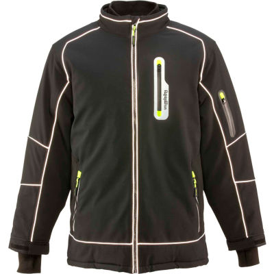 RefrigiWear Extreme Softshell Jacket, Black, -60°F Comfort Rating, XL