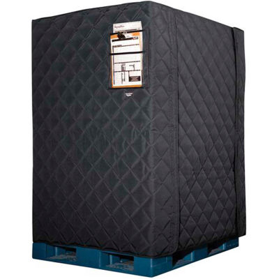 RefrigiWear RW Protect Insulated Pallet Cover 150PCBLK48P Black - 48" x 40" x 48"