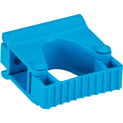 Vikan Hygienic Wall Bracket, Grip Band Module, Blue, Polypropylene/TPE Rubber/Polyamide