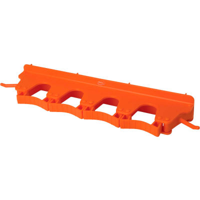 Vikan 10187 Wall Bracket for 4-6 Tools, Orange