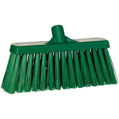 Vikan 29152 13" Push Broom- Extra Stiff, Green
