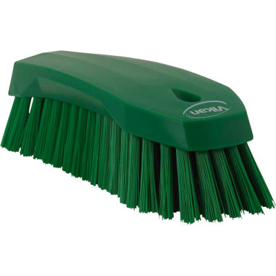 Vikan 38902 Large Hand Brush- Stiff, Green