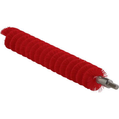 Vikan 53654 0.8" Tube Brush for Flex Rod- Medium, Red