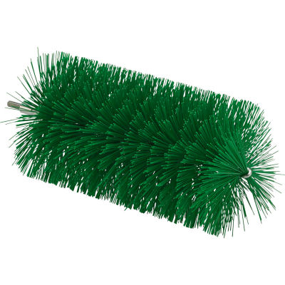 Vikan 53912 3.5" Pipe Brush for Flex Rod- Medium, Green