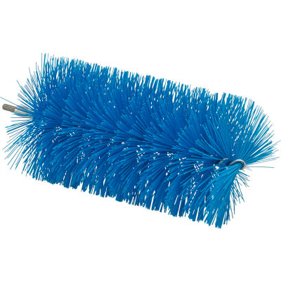 Vikan 53913 3.5" Pipe Brush for Flex Rod- Medium, Blue