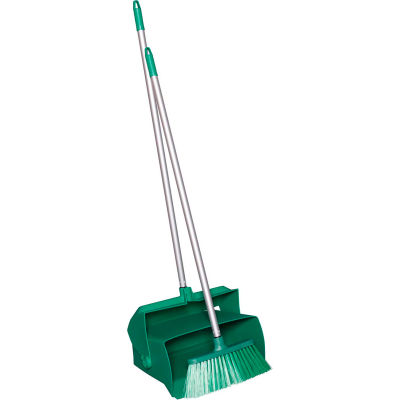 Remco 62502 Lobby Dustpan w/Broom, Green