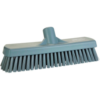 Vikan 706088 12" Deck/Wall Scrub- Stiff, Gray