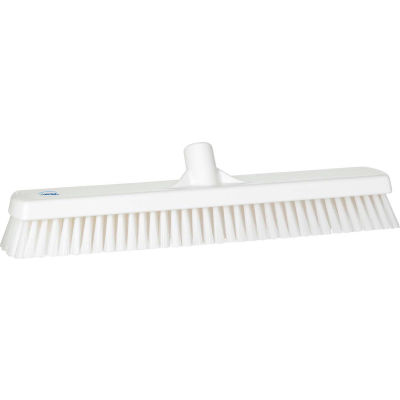Vikan 70625 19" Deck/Wall Scrub- Stiff, White