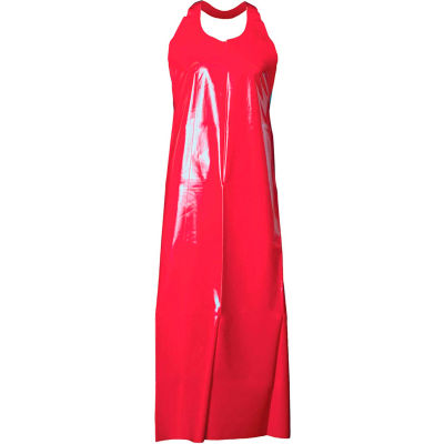 Top Dog 80024 6 mil Die Cut Apron- 50" Length, Red