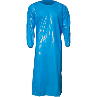 Top Dog 86033 6 mil Gown- Large, Blue