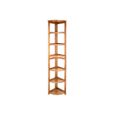 67x12 Corner Flip Flop Bookcase - Medium Oak