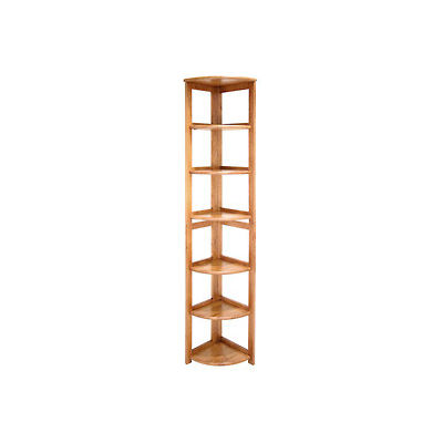67x12 Corner Flip Flop Bookcase - Medium Oak