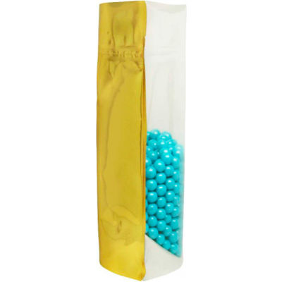 Sealer Sales FUB1P15-NZ 16 oz. Stand Up Zip Pouches 5.4 mil, Clear/Gold, 500/Case