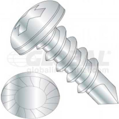 8 X 1-1/2 Phillips Pan Head Tek Screw, Package Of 50