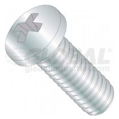 6-32 X 3/8 Phillips Pan Head Machine Screw, Package Of 100